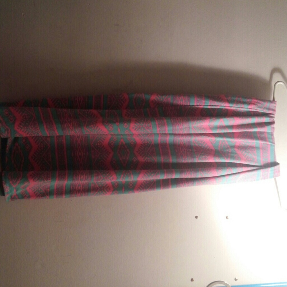 Long patterned skirt